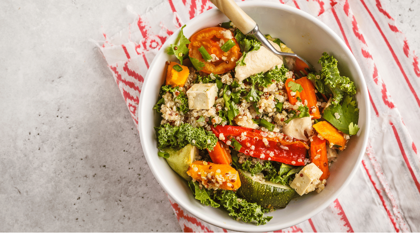 Salade de quinoa aux légumes grillés