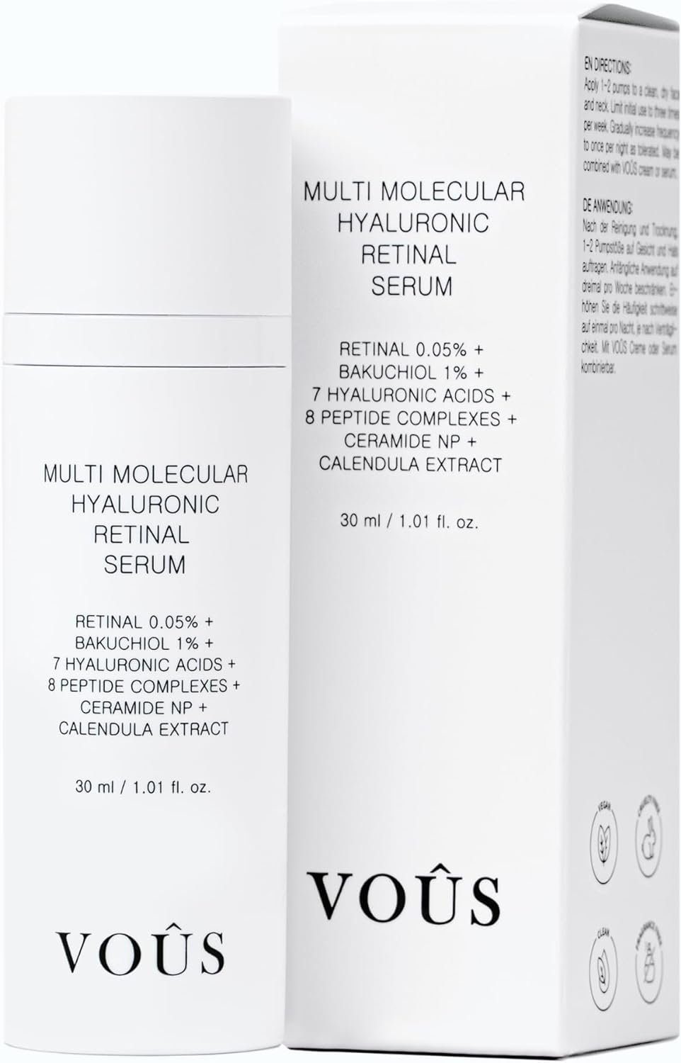 Sérum micronnedling 
Rétinal Hyaluronique Multi Moléculaire